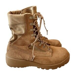 Belleville Size 7 R 390DES Flight Vibram Coyote Brown Military Combat Boots Mens